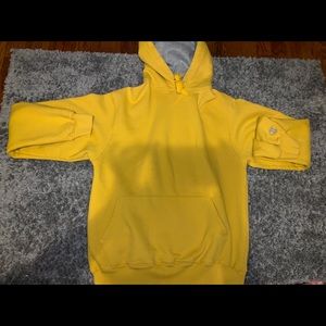 CHAMPION HOODIE YELLOW SMALL GREAT CONDITION